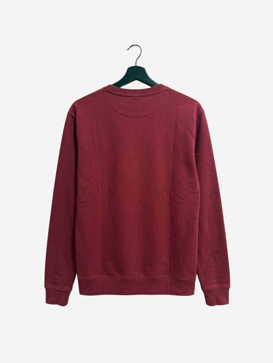 Men's Cotton-Poly Fleece Crew Neck Sweatshirt – Big Detroit (Burgandy) | 320 GSM