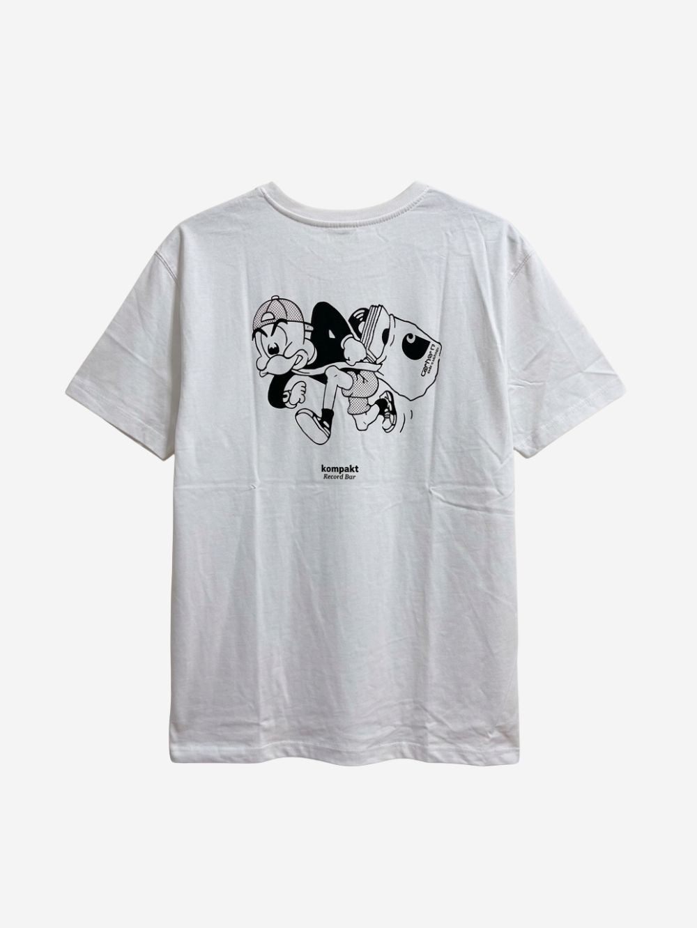 Men's 100% Cotton Crew Neck T-Shirt – Damn Day Print (White) | 180 GSM
