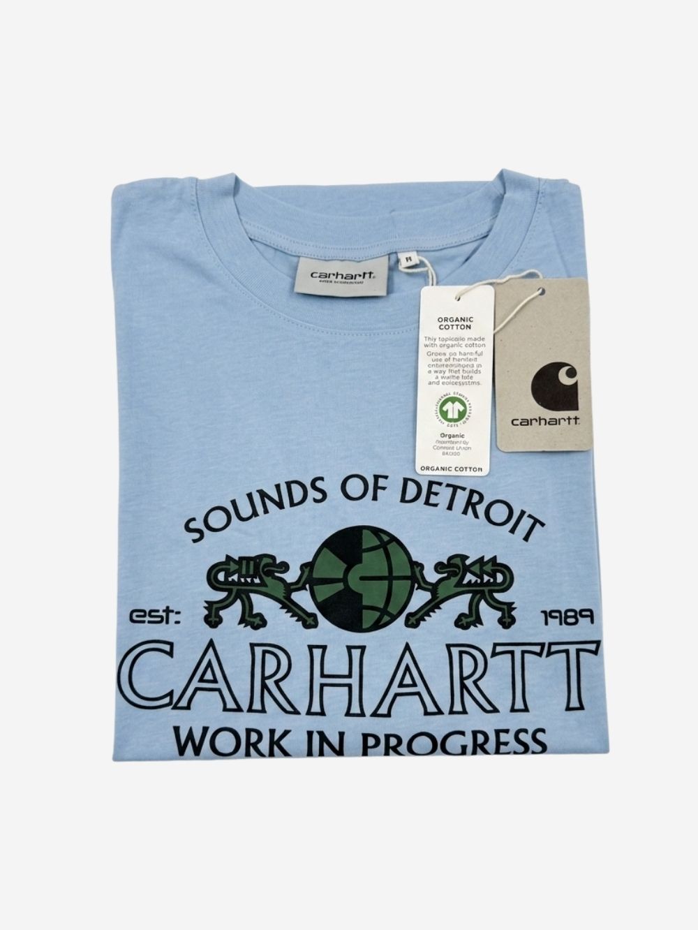 Men's 100% Cotton Crew Neck T-Shirt – Sound of Detroit (Sky Blue) | 180 GSM