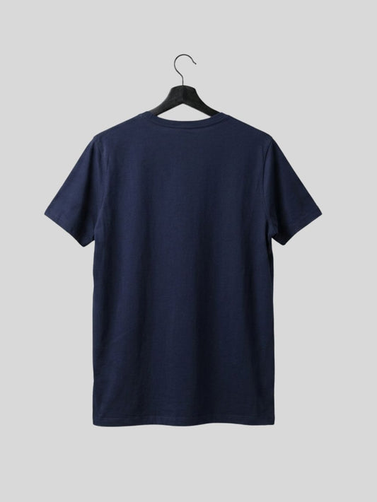 Premium Cotton T-Shirt – Love Print (Navy)