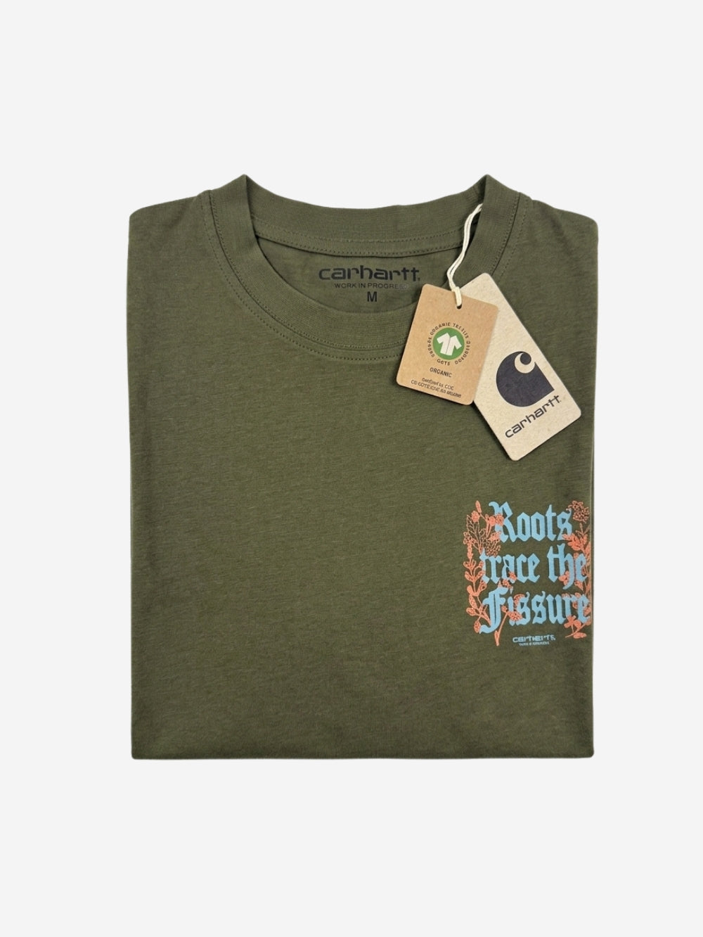 Men's 100% Cotton Crew Neck T-Shirt – Roots (Dark Olive) | 180 GSM