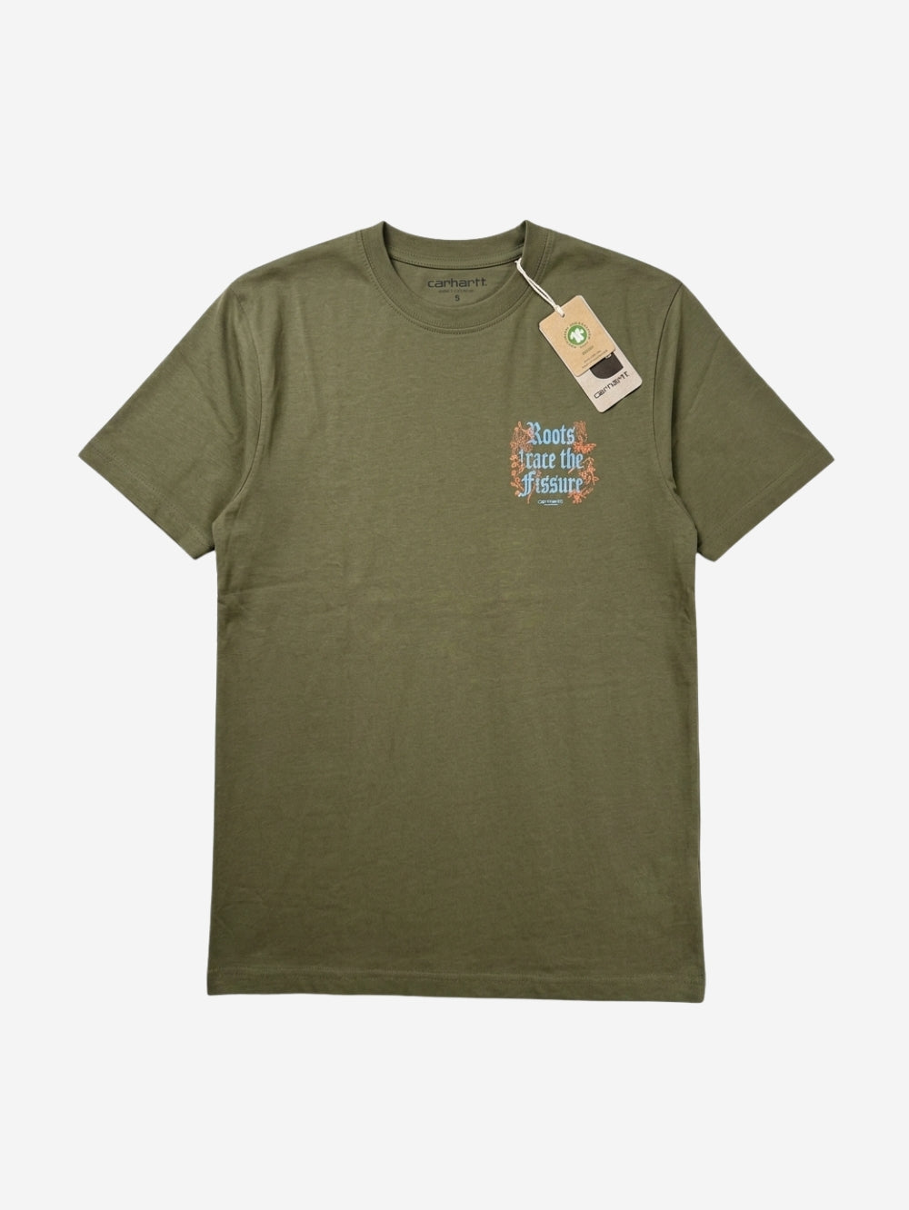 Men's 100% Cotton Crew Neck T-Shirt – Roots (Dark Olive) | 180 GSM