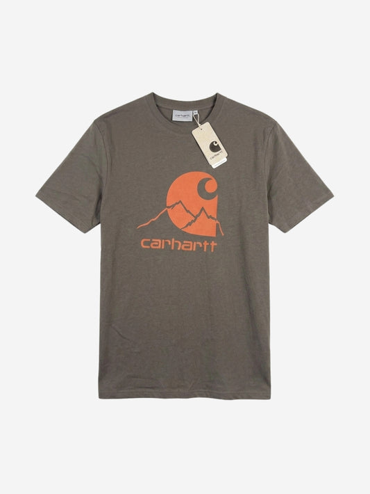 Men's 100% Cotton Crew Neck T-Shirt – Orange Mountain (Olive Green) | 180 GSM