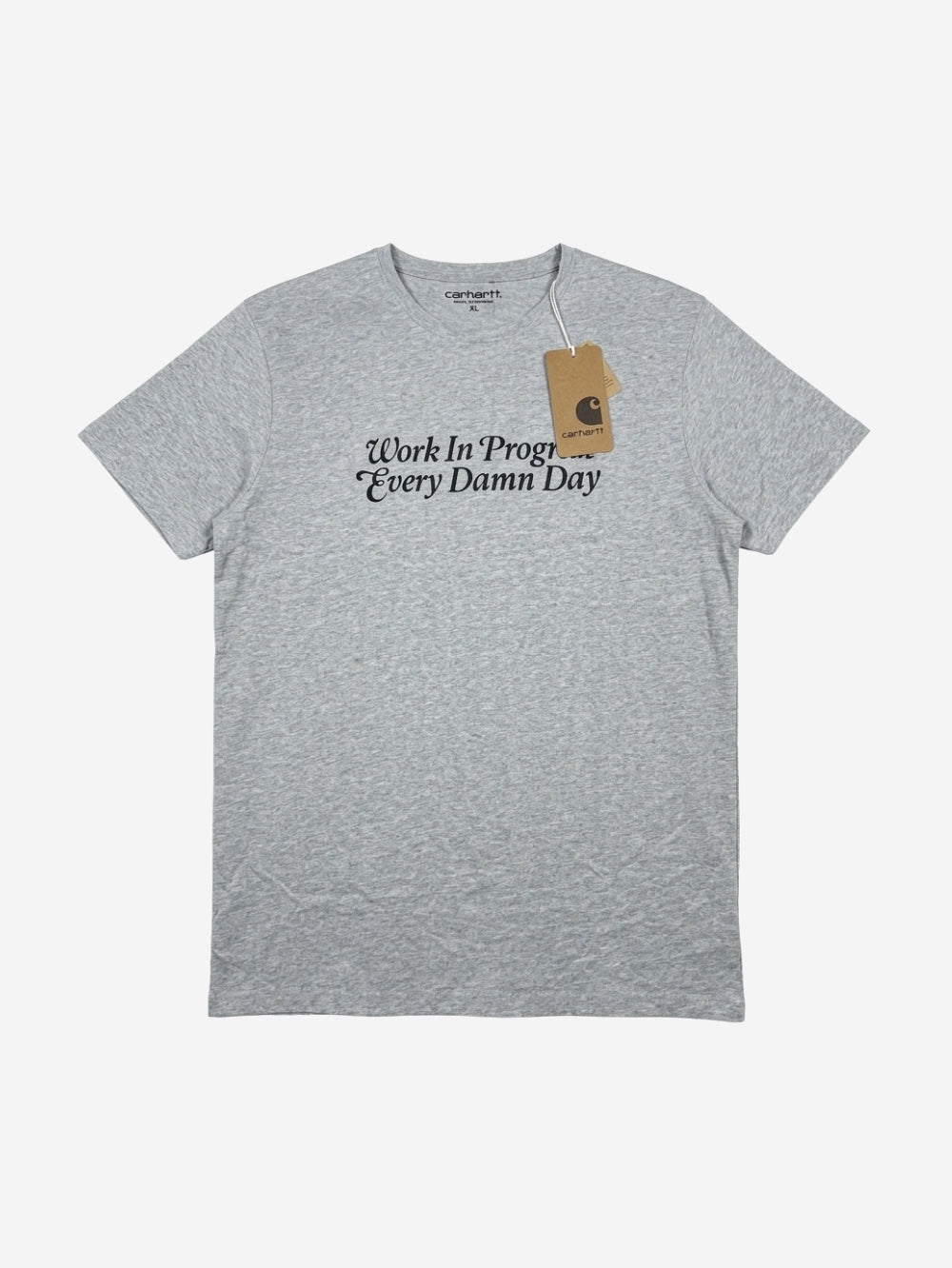 Men's 100% Cotton Crew Neck T-Shirt – Damn Day (Grey) | 180 GSM