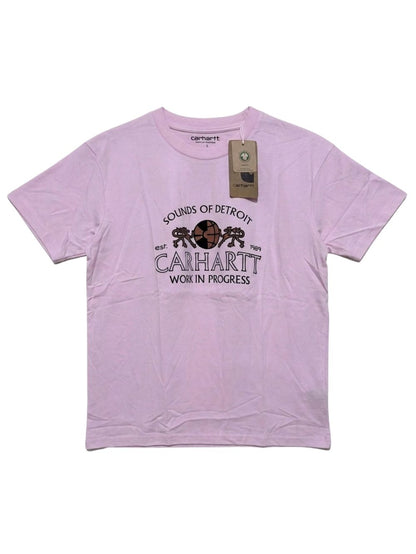 Men's 100% Cotton Crew Neck T-Shirt – Sound of Detroit (Light Pink) | 180 GSM