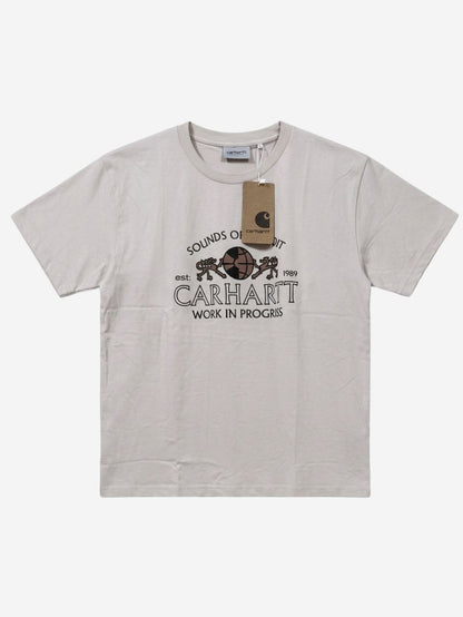 Men's 100% Cotton Crew Neck T-Shirt – Sound of Detroit (Light Beige) | 180 GSM