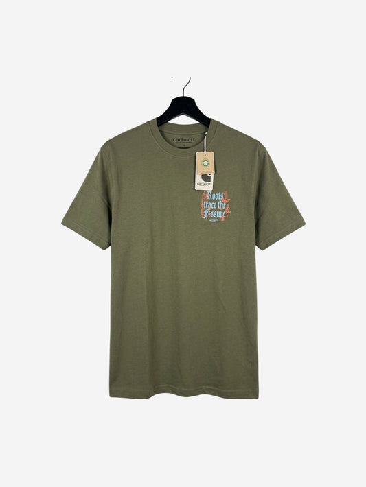 Men's 100% Cotton Crew Neck T-Shirt – Duck Print (Light Olive) | 180 GSM