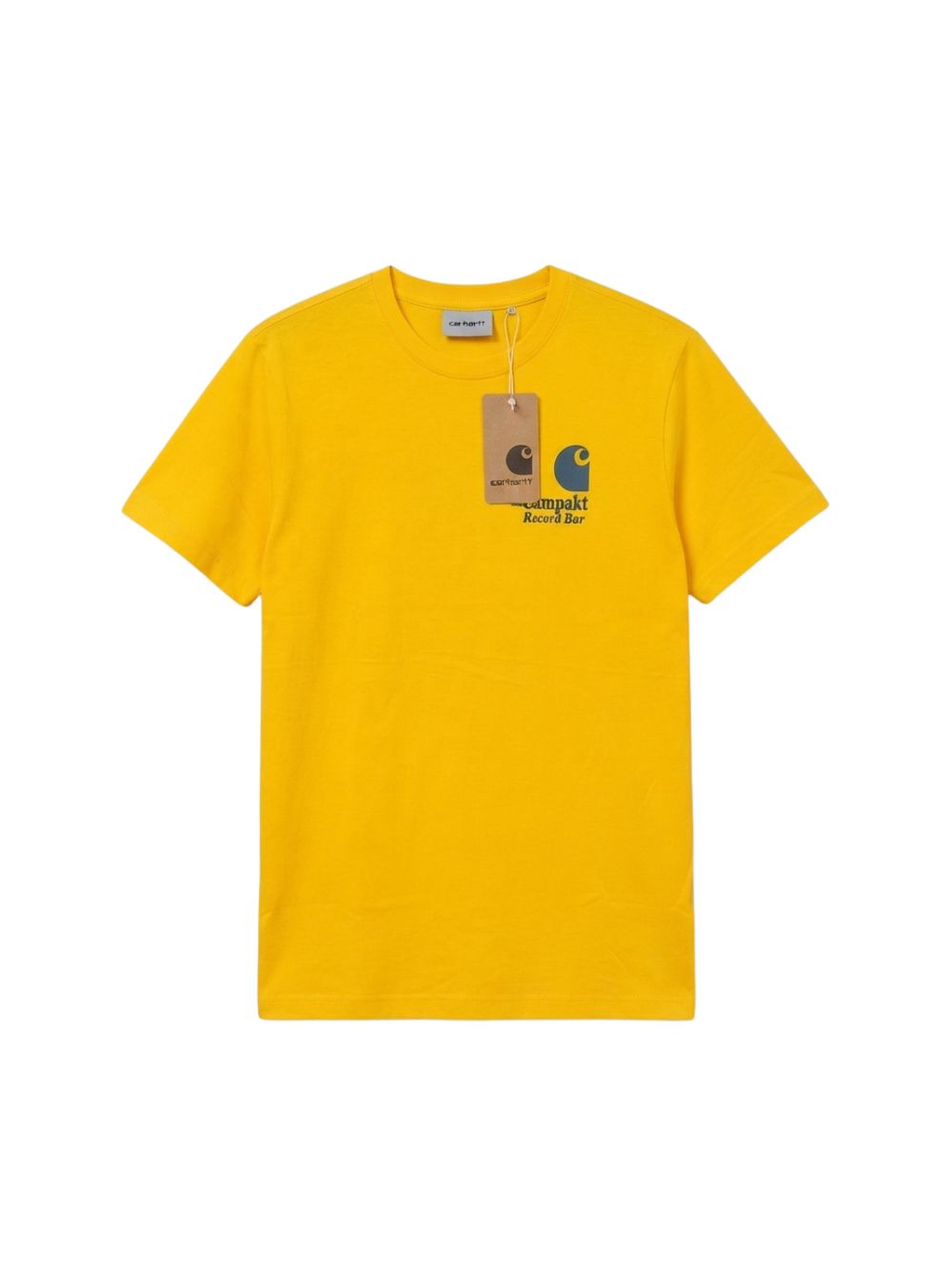 Men's 100% Cotton Crew Neck T-Shirt – Kompakt Print (Yellow) | 180 GSM