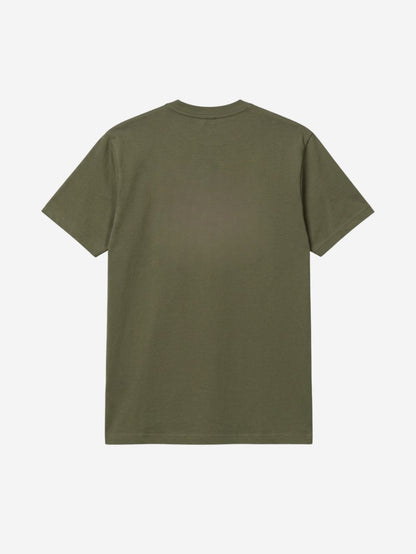 Men's 100% Cotton Crew Neck T-Shirt – Duck Print (Dark Olive) | 180 GSM