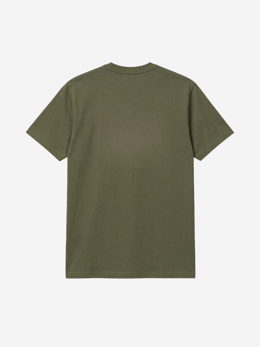 Men's 100% Cotton Crew Neck T-Shirt – Duck Print (Dark Olive) | 180 GSM