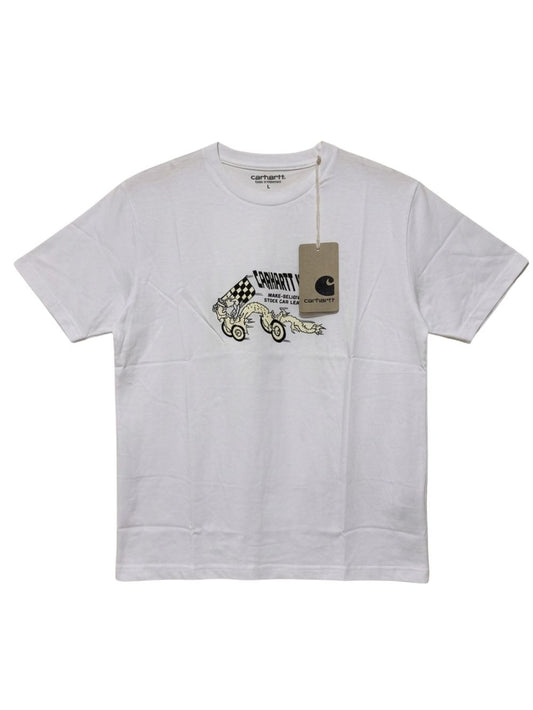 Men's 100% Cotton Crew Neck T-Shirt – Believe Print (White) | 180 GSM