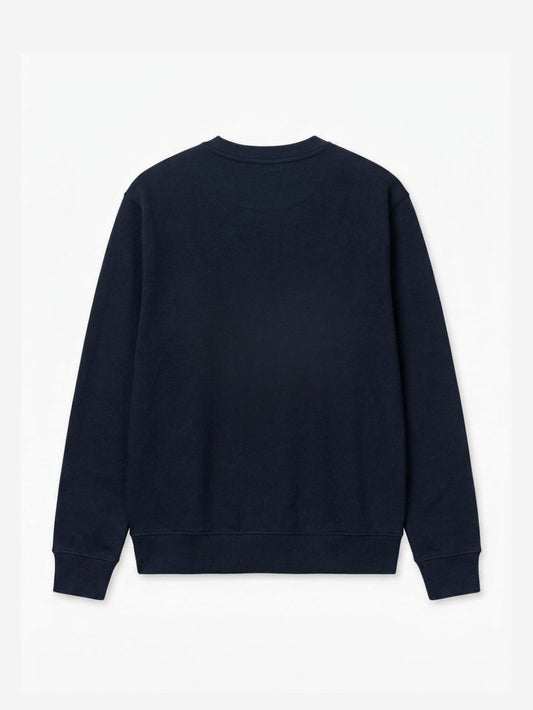 Men's Cotton-Poly Fleece Crew Neck Sweatshirt – Big Detroit Monkey (Black) | 320 GSM