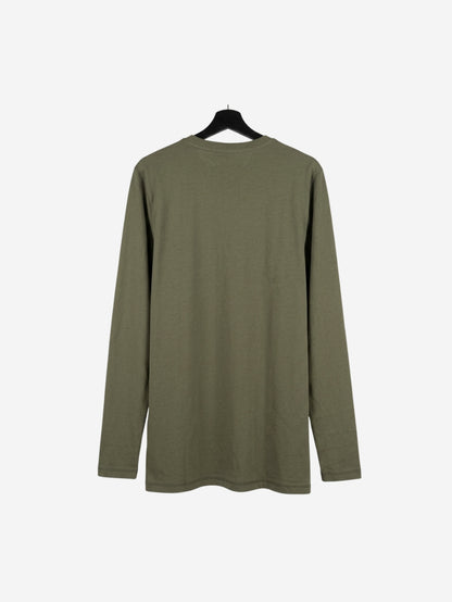 Men's 100% Cotton Crew Neck T-Shirt – Love Print (Dark Olive) | 180 GSM