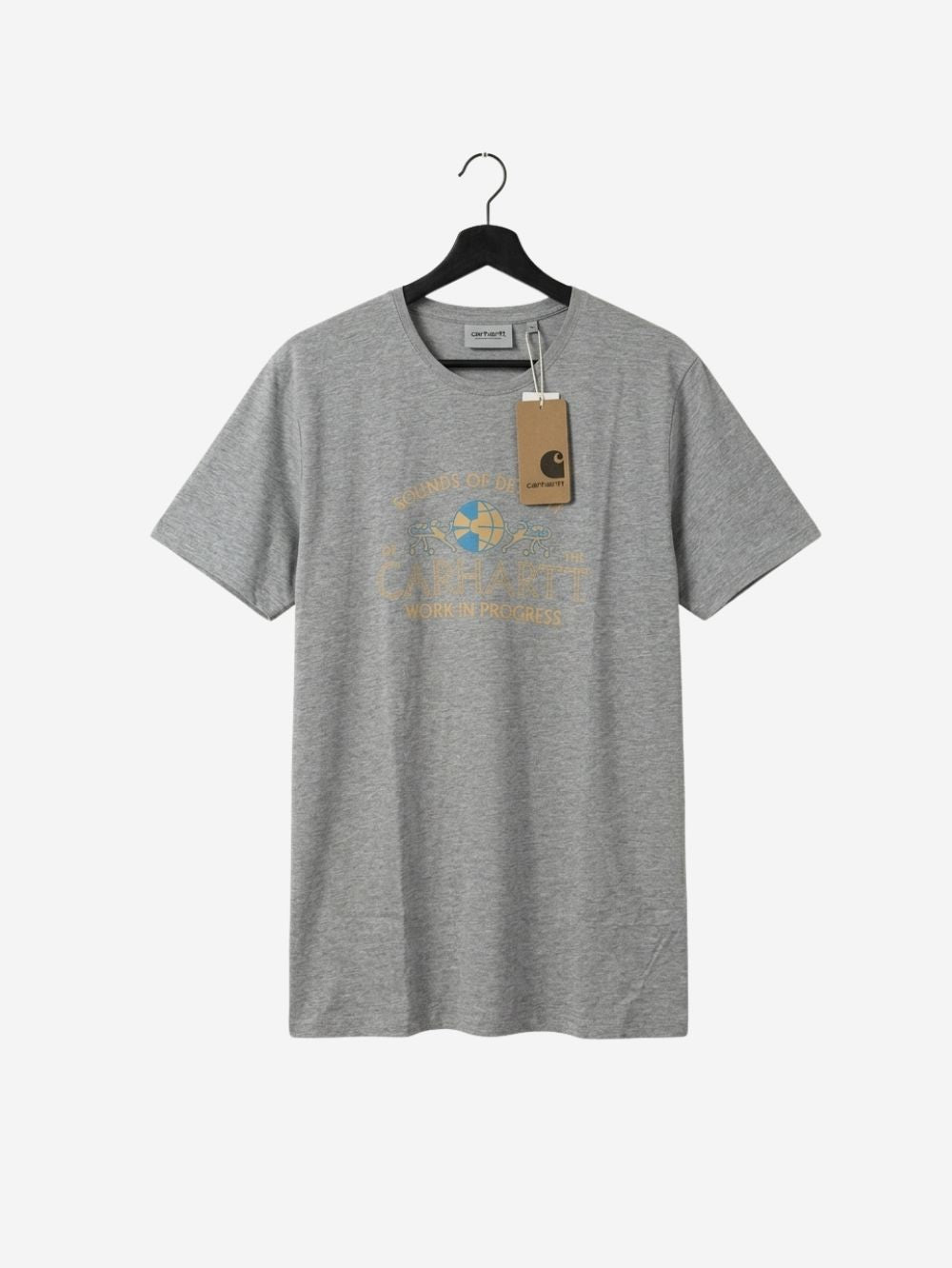 Men's 100% Cotton Crew Neck T-Shirt – Sound of Detroit (Grey) | 180 GSM