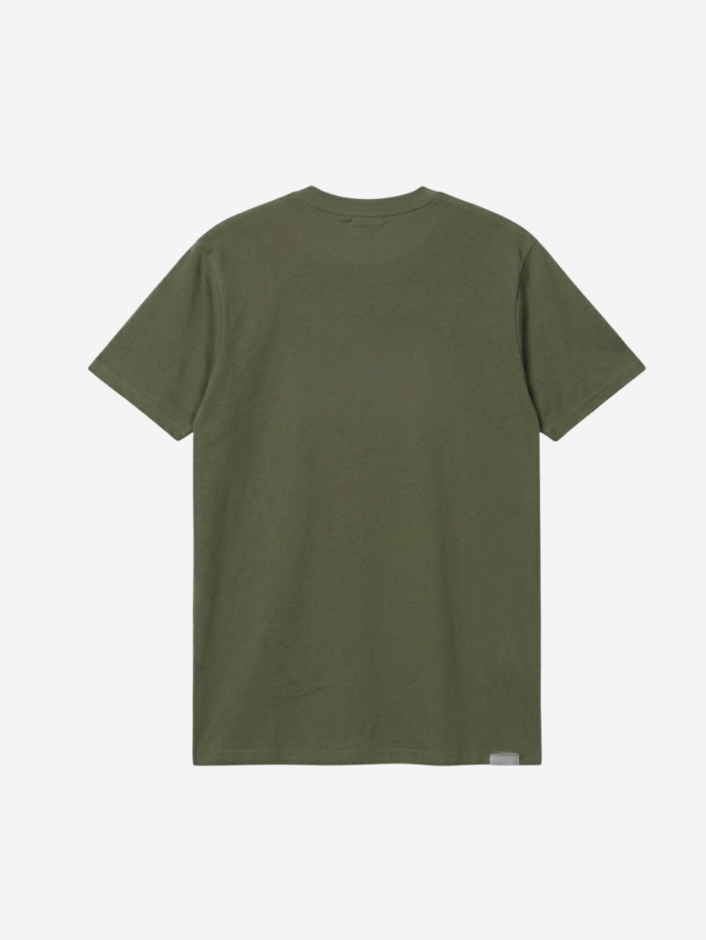 Men's 100% Cotton Crew Neck T-Shirt – Big Detroit (Yellow) (Dark Olive) | 180 GSM