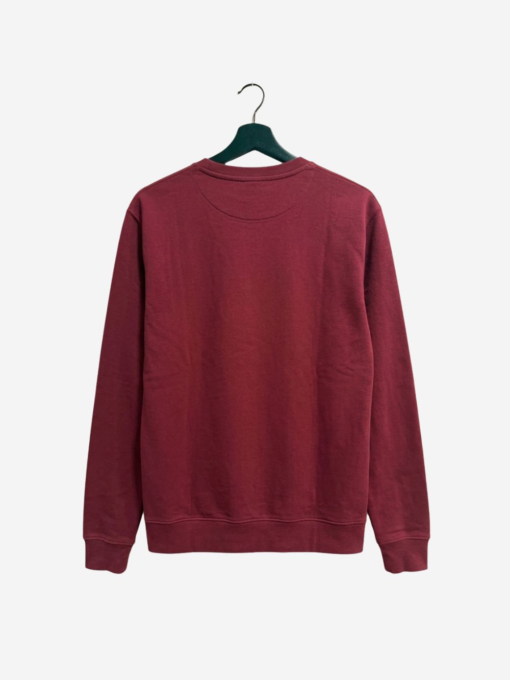 Men's Cotton-Poly Fleece Crew Neck Sweatshirt – Big Detroit (Burgandy) | 320 GSM