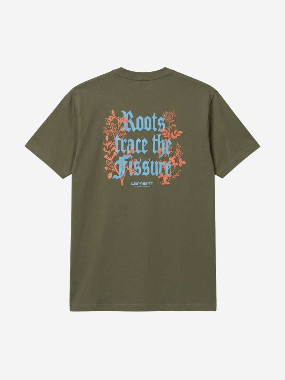 Men's 100% Cotton Crew Neck T-Shirt – Roots (Dark Olive) | 180 GSM