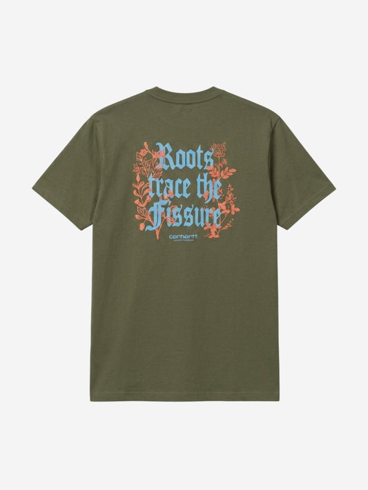 Men's 100% Cotton Crew Neck T-Shirt – Roots (Dark Olive) | 180 GSM