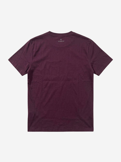 Men's 100% Cotton Crew Neck T-Shirt – Detroit Mich Print (Burgandy) | 180 GSM