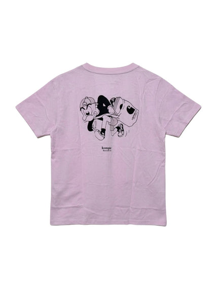 Men's 100% Cotton Crew Neck T-Shirt – Damn Day (Light Pink) | 180 GSM
