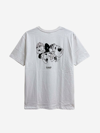 Men's 100% Cotton Crew Neck T-Shirt – Damn Day Print (White) | 180 GSM
