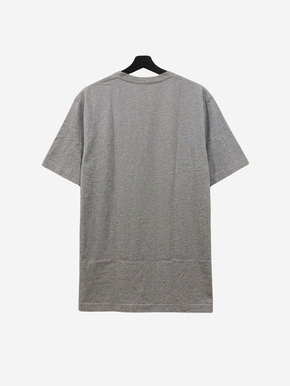 Men's 100% Cotton Crew Neck T-Shirt – Detroit Mich Print (Grey) | 180 GSM