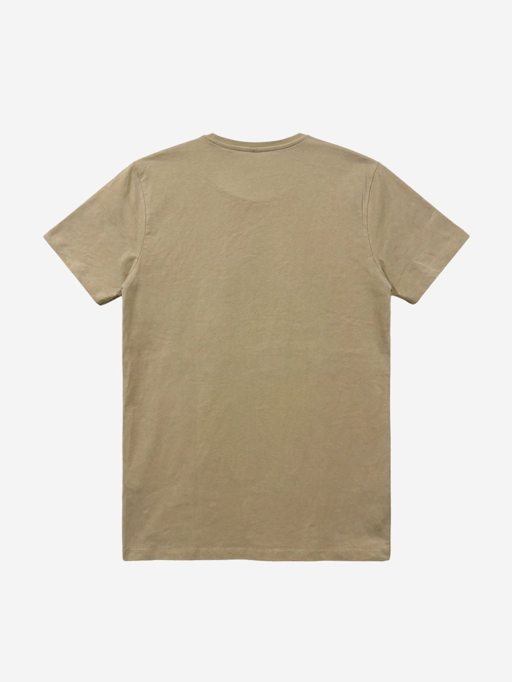 Men's 100% Cotton Crew Neck T-Shirt – Damn Day Print (Beige) | 180 GSM