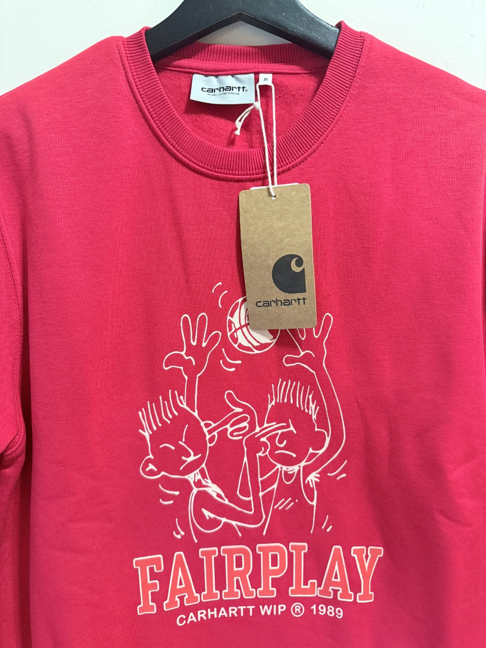 Premium men's Fleece Sweatshirt – Fairplay (Red)