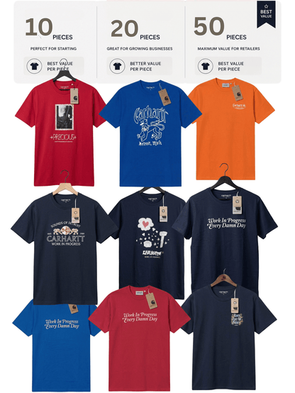 Men's Wholesale T-Shirt Bundle – 10, 20 & 50 Pieces