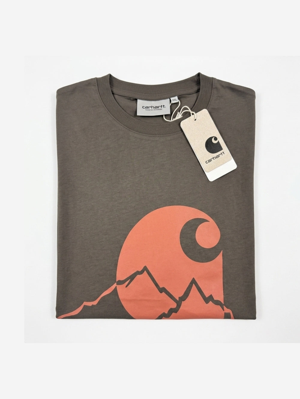 Men's 100% Cotton Crew Neck T-Shirt – Orange Mountain (Olive Green) | 180 GSM