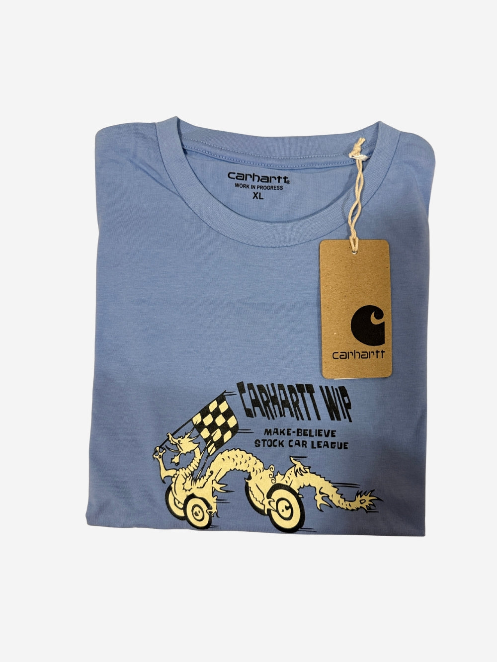 Men's 100% Cotton Crew Neck T-Shirt – Make Believe (Dusty Blue) | 180 GSM