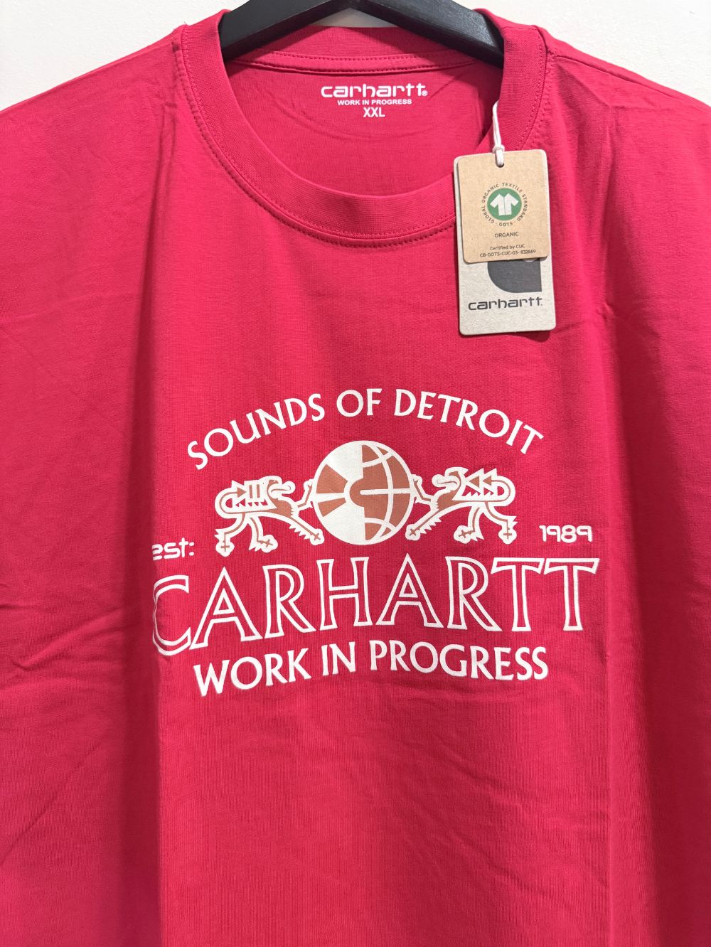 Premium Cotton T-Shirt – Sound of Detroit (Red)