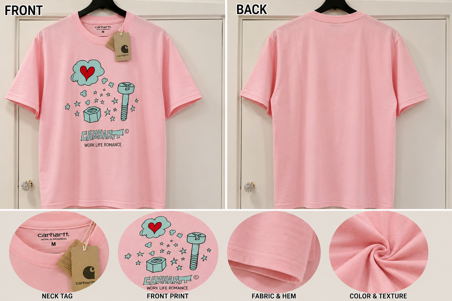 Wholesale Lot: Carhartt WIP "Work Life Romance" Graphic T-Shirt