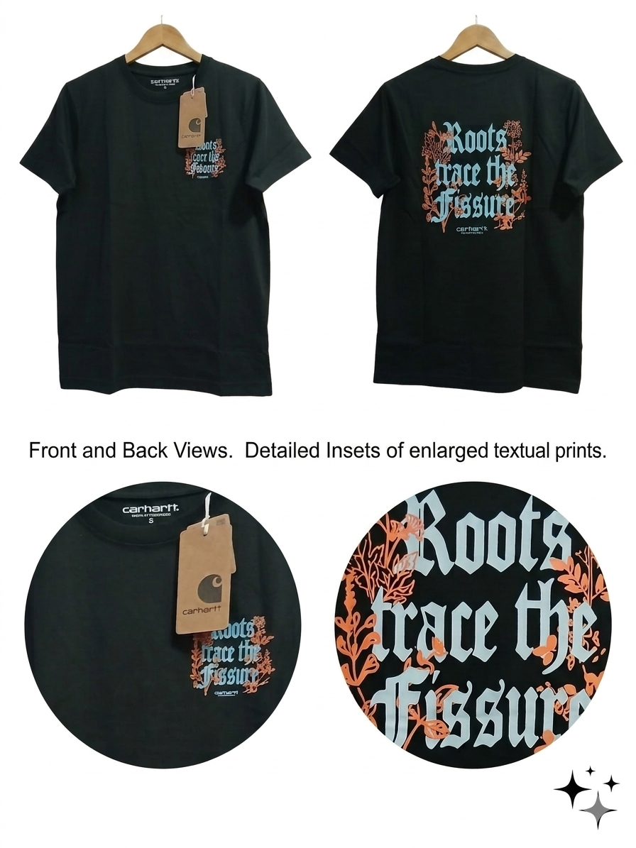 Wholesale Lot: Carhartt WIP "Roots Trace the Fissure" Tee (Black)
