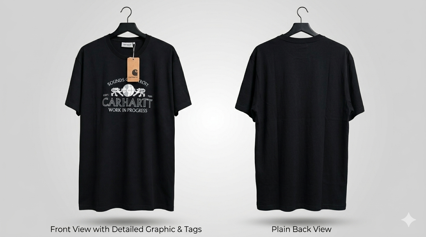 Wholesale Lot: Carhartt WIP "Sounds of Detroit" Graphic Tee (Black)