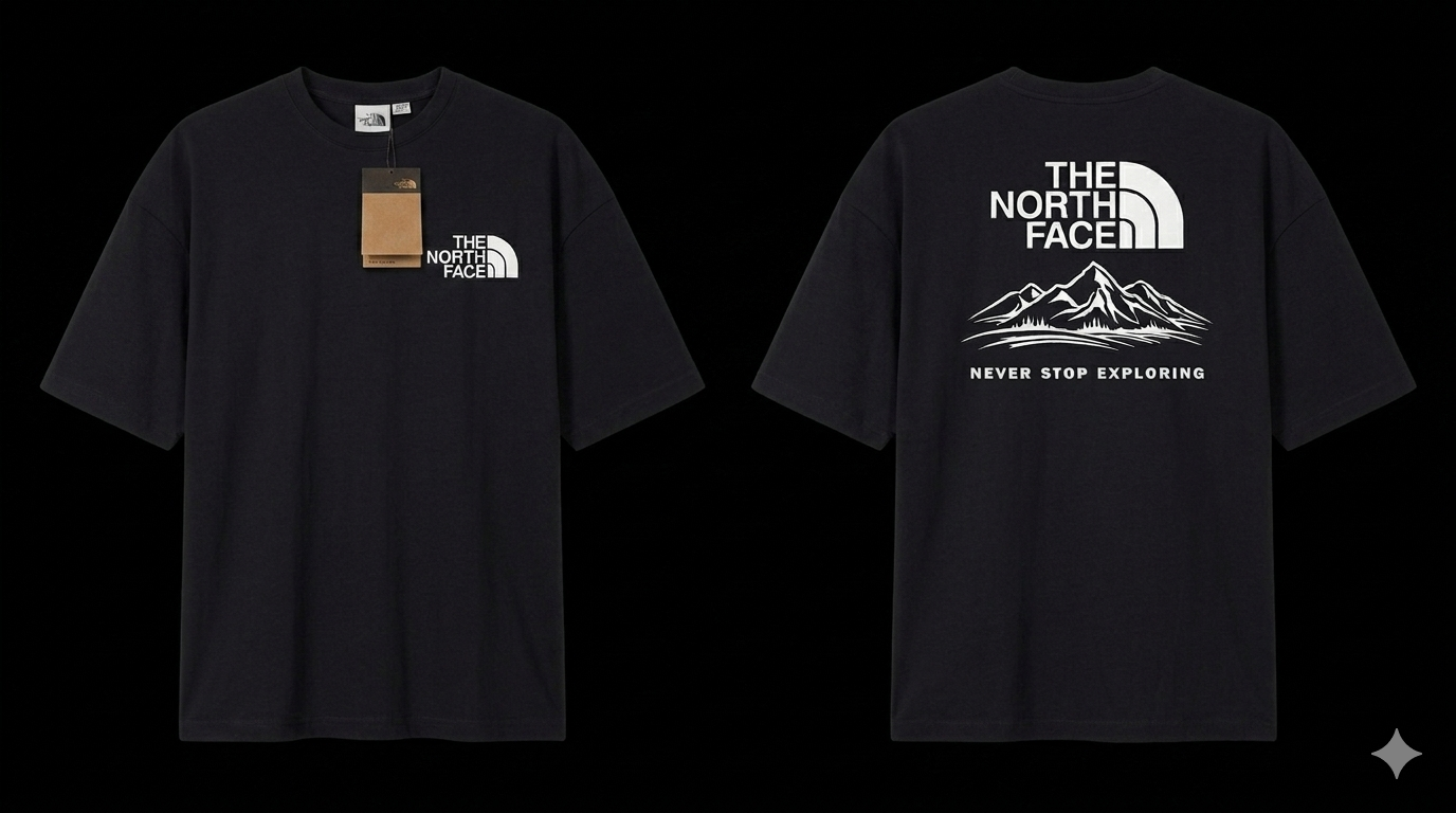 Wholesale Lot: Mountain Graphic Crewneck T-Shirt (Black)
