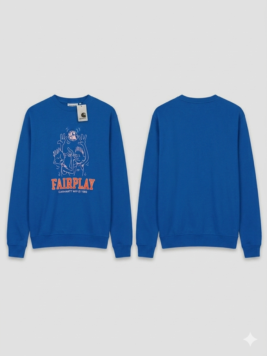 Wholesale Premium "Fairplay" Graphic Crewneck Sweatshirt
