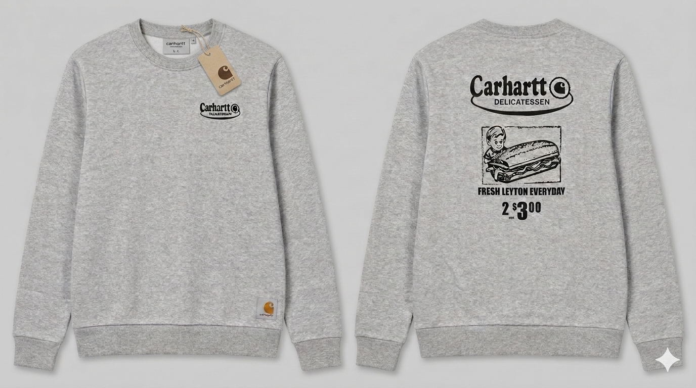 Wholesale Product   Carhartt Delicatessen Graphic Sweatshirt – Heather Grey