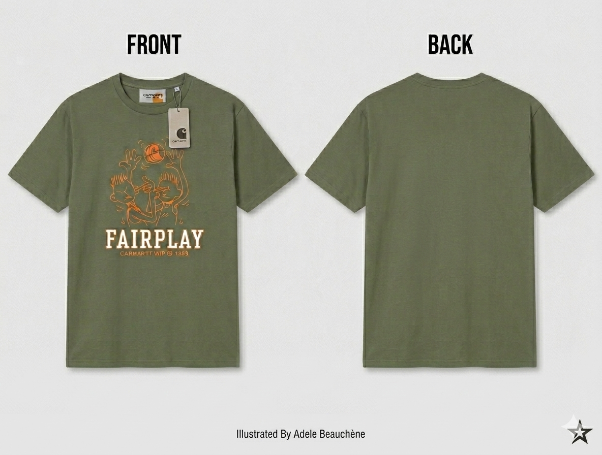 Wholesale Premium "Fairplay" Basketball Graphic T-Shirt