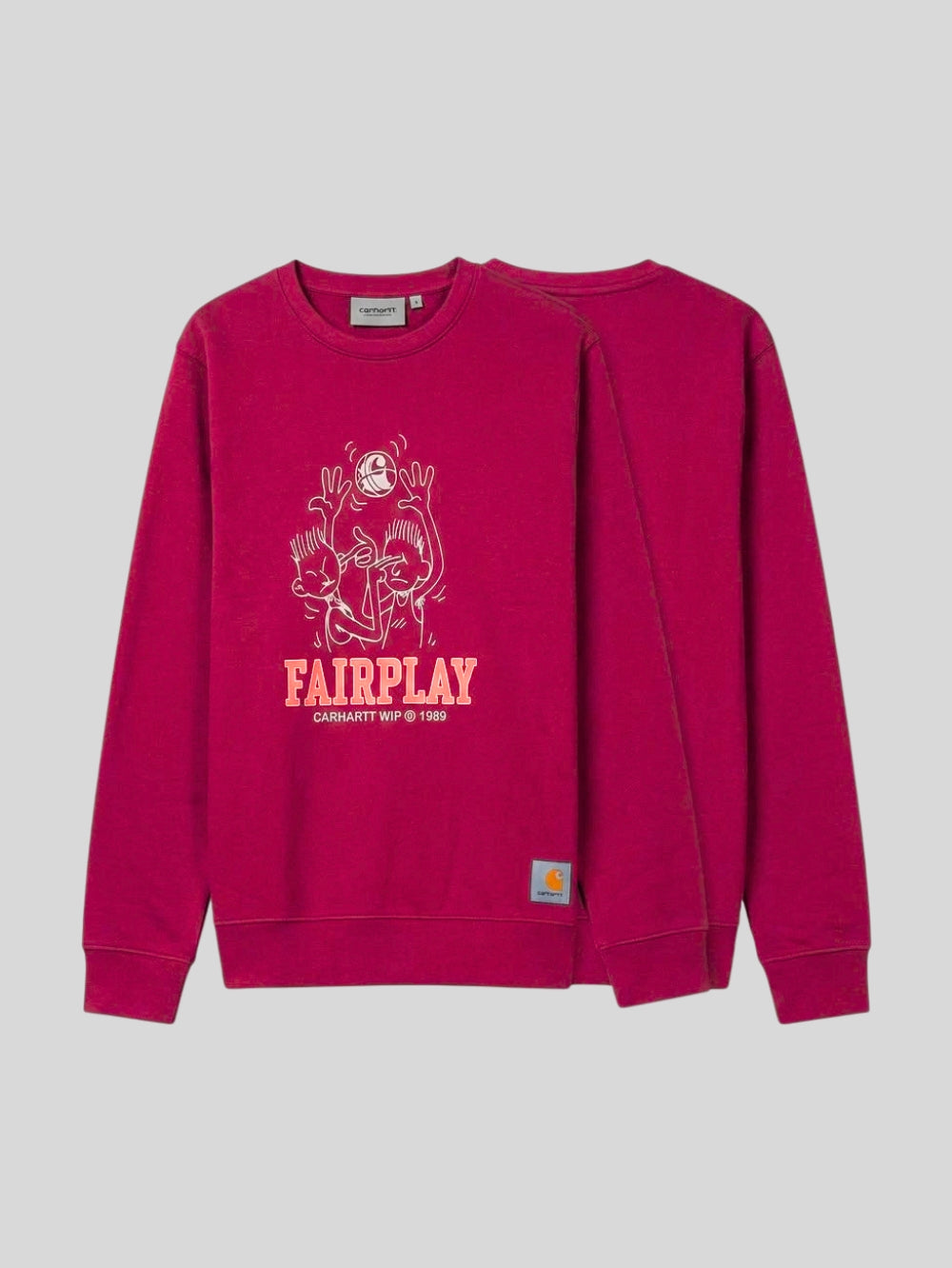 Premium men's Fleece Sweatshirt – Fairplay (Red)