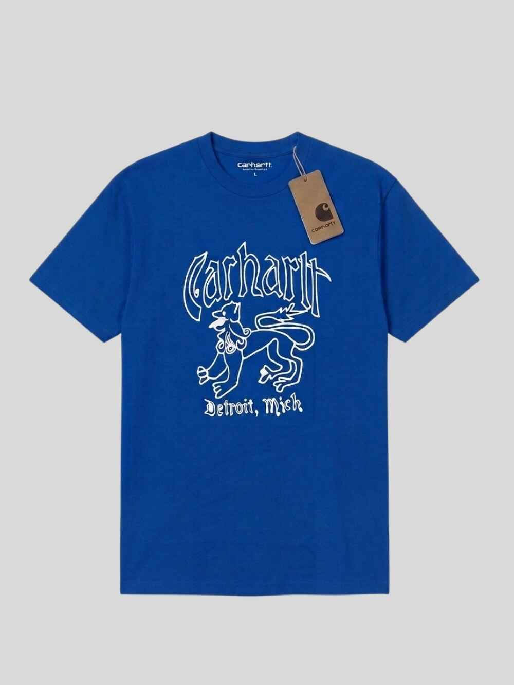 Premium Cotton T-Shirt – Detroit Mich (Royal Blue)