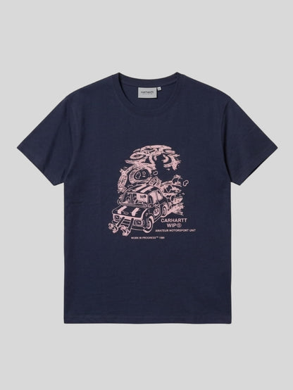 Premium Cotton T-Shirt – Motorsports (New) (Navy)