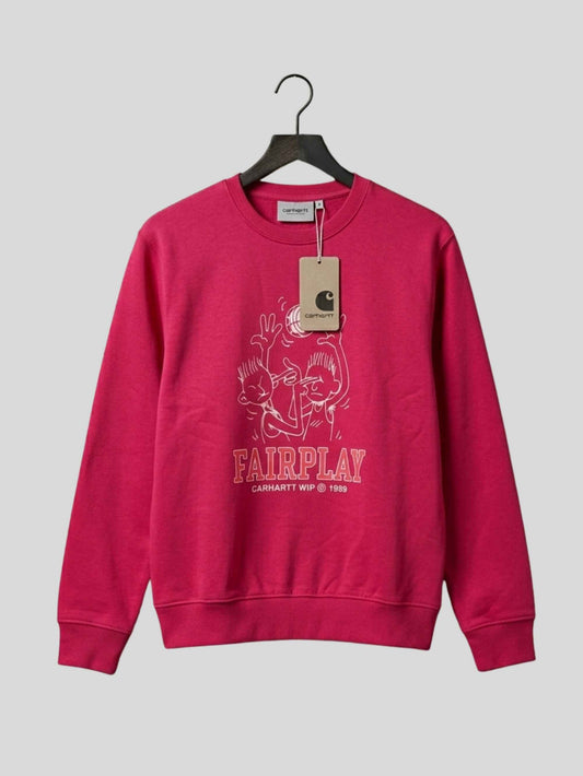 Premium men's Fleece Sweatshirt – Fairplay (Red)