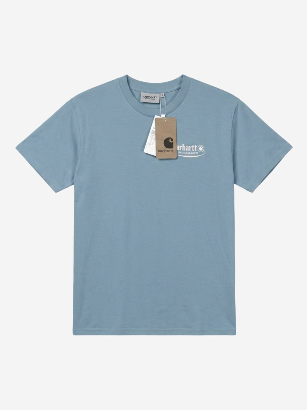 Men's 100% Cotton Crew Neck T-Shirt – Delicate (Sky Blue) | 180 GSM