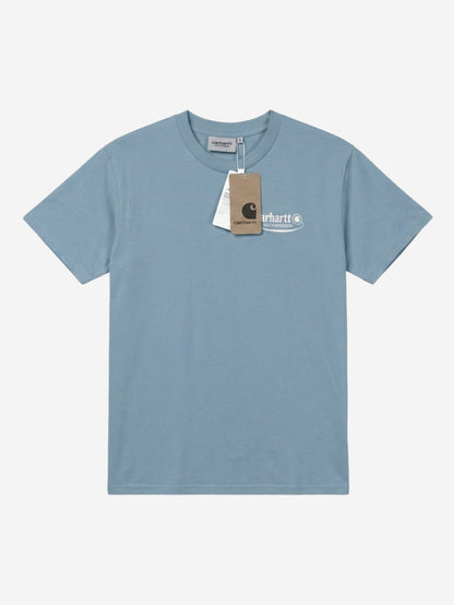 Men's 100% Cotton Crew Neck T-Shirt – Delicate (Sky Blue) | 180 GSM