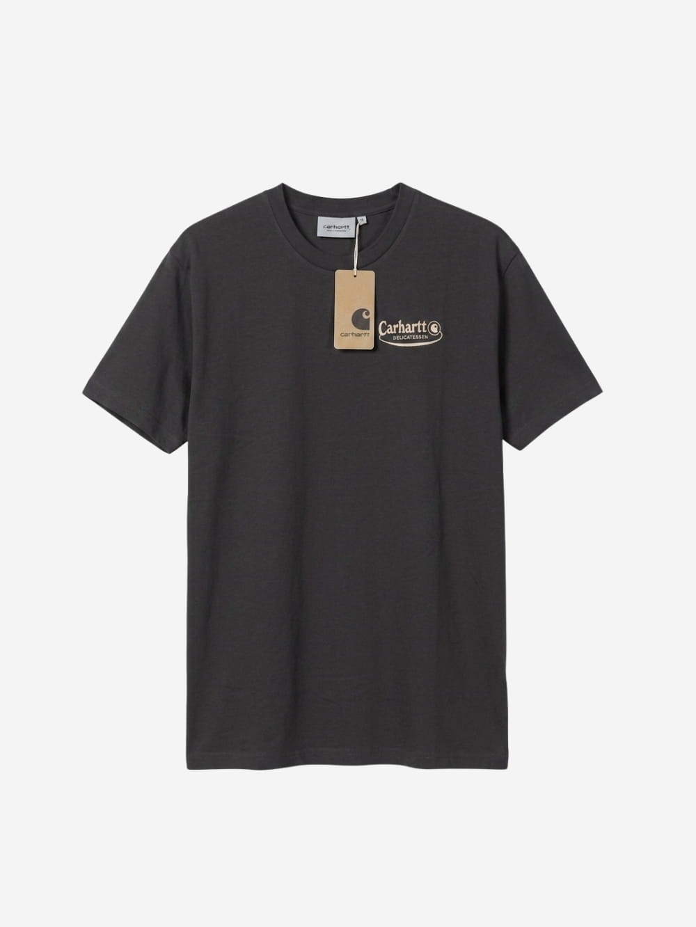 Men's 100% Cotton Crew Neck T-Shirt – Delicatessen Print (Black) | 180 GSM