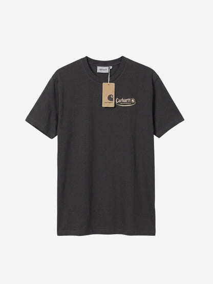 Men's 100% Cotton Crew Neck T-Shirt – Delicatessen Print (Black) | 180 GSM