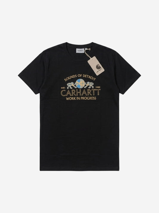 Men's 100% Cotton Crew Neck T-Shirt – Sound of Detroit (Black) | 180 GSM