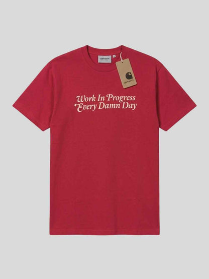 Premium Cotton T-Shirt – Damn Day (Red)