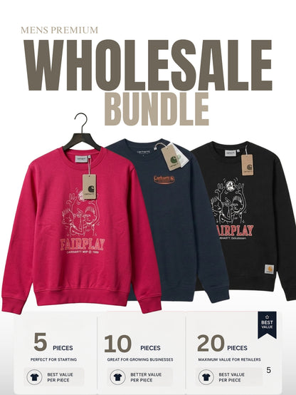 Men's Wholesale Sweatshirt Bundle – 5, 10 & 20 Pieces